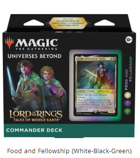 Food and Fellowship LOTR MTG Commander Deck